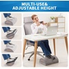 image:imageSAIREIDER Foot Rest for Under Desk at WorkSupport Feet Vibration Massage to Relax MusclesAdjustable Memory Foam Footrest Foot Rest for Office Chair Gaming Chair Home Sofa Grey