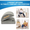 image:imageSAIREIDER Foot Rest for Under Desk at WorkSupport Feet Vibration Massage to Relax MusclesAdjustable Memory Foam Footrest Foot Rest for Office Chair Gaming Chair Home Sofa Grey