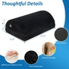 image:imageSAIREIDER Foot RestVibration Massage Adjustable Memory Foam Footrest for Muscles Relaxing and Pain ReliefFoot Rest for Gaming Computer Desk Car HomeBlack