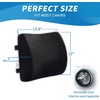 image:imageSAIREIDER Lumbar Support Pillow and Office Chair Cushion Memory Foam Car Seat Cushions Back Support Pillows Reduce Pressure On Tailbone and Sciatic Nerve Relieve Pain of Back and LumbarGreyLumbar Pillowblack