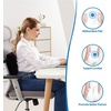 image:imageSAIREIDER Lumbar Support Pillow and Office Chair Cushion Memory Foam Car Seat Cushions Back Support Pillows Reduce Pressure On Tailbone and Sciatic Nerve Relieve Pain of Back and LumbarGreyLumbar Pillowblack