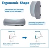 image:imageSAIREIDER Lumbar Support Pillow and Office Chair Cushion Memory Foam Car Seat Cushions Back Support Pillows Reduce Pressure On Tailbone and Sciatic Nerve Relieve Pain of Back and LumbarGreyLumbar Pillowgrey