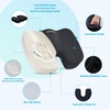 image:imageSAIREIDER Lumbar Support Pillow and Office Chair Cushion Memory Foam Car Seat Cushions Back Support Pillows Reduce Pressure On Tailbone and Sciatic Nerve Relieve Pain of Back and LumbarGreySeat Cushionlumbar Pillowblack