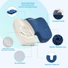 image:imageSAIREIDER Lumbar Support Pillow and Office Chair Cushion Memory Foam Car Seat Cushions Back Support Pillows Reduce Pressure On Tailbone and Sciatic Nerve Relieve Pain of Back and LumbarGreySeat Cushionlumbar Pillownavy