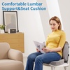 image:imageSAIREIDER Lumbar Support Pillow and Office Chair Cushion Memory Foam Car Seat Cushions Back Support Pillows Reduce Pressure On Tailbone and Sciatic Nerve Relieve Pain of Back and LumbarGreySeat Cushionlumbar Pillowgrey