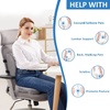 image:imageSAIREIDER Lumbar Support Pillow and Office Chair Cushion Memory Foam Car Seat Cushions Back Support Pillows Reduce Pressure On Tailbone and Sciatic Nerve Relieve Pain of Back and LumbarGreySeat Cushionlumbar Pillowgrey