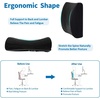 image:imageSAIREIDER Lumbar Support Pillow and Office Chair Cushion Memory Foam Car Seat Cushions Back Support Pillows Reduce Pressure On Tailbone and Sciatic Nerve Relieve Pain of Back and LumbarGreyLumbar Pillowblack