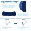 image:imageSAIREIDER Lumbar Support Pillow and Office Chair Cushion Memory Foam Car Seat Cushions Back Support Pillows Reduce Pressure On Tailbone and Sciatic Nerve Relieve Pain of Back and LumbarGreyLumbar Pillownavy