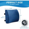 image:imageSAIREIDER Lumbar Support Pillow and Office Chair Cushion Memory Foam Car Seat Cushions Back Support Pillows Reduce Pressure On Tailbone and Sciatic Nerve Relieve Pain of Back and LumbarGreyLumbar Pillownavy
