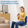 image:imageSAIREIDER Lumbar Support Pillow and Office Chair Cushion Memory Foam Car Seat Cushions Back Support Pillows Reduce Pressure On Tailbone and Sciatic Nerve Relieve Pain of Back and LumbarGreySeat Cushionlumbar Pillownavy