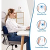 image:imageSAIREIDER Lumbar Support Pillow and Office Chair Cushion Memory Foam Car Seat Cushions Back Support Pillows Reduce Pressure On Tailbone and Sciatic Nerve Relieve Pain of Back and LumbarGreyLumbar Pillownavy