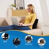 image:imageSAIREIDER Lumbar Support Pillow and Office Chair Cushion Memory Foam Car Seat Cushions Back Support Pillows Reduce Pressure On Tailbone and Sciatic Nerve Relieve Pain of Back and LumbarGreyLumbar Pillowblack