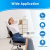 image:imageSAIREIDER Lumbar Support Pillow and Office Chair Cushion Memory Foam Car Seat Cushions Back Support Pillows Reduce Pressure On Tailbone and Sciatic Nerve Relieve Pain of Back and LumbarGreySeat Cushionlumbar Pillowblack