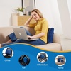image:imageSAIREIDER Lumbar Support Pillow and Office Chair Cushion Memory Foam Car Seat Cushions Back Support Pillows Reduce Pressure On Tailbone and Sciatic Nerve Relieve Pain of Back and LumbarGreyLumbar Pillownavy