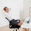 image:imageSAIREIDER Office Chair Cushion Car Seat Cushion Memory Foam Coccyx Cushion Pads for Tailbone Pain Sciatica Relief Pillow Correct Sitting Posture BlackChair Cushionblack
