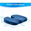 image:imageSAIREIDER Office Chair Cushion Car Seat Cushion Memory Foam Coccyx Cushion Pads for Tailbone Pain Sciatica Relief Pillow Correct Sitting Posture BlackChair Cushionnavy