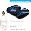image:imageSAIREIDER Office Chair Cushion Car Seat Cushion Memory Foam Coccyx Cushion Pads for Tailbone Pain Sciatica Relief Pillow Correct Sitting Posture BlackChair Cushionblack