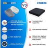 image:imageSAIREIDER Office Chair Cushion Car Seat Cushion Memory Foam Coccyx Cushion Pads for Tailbone Pain Sciatica Relief Pillow Correct Sitting Posture BlackChair Cushiongrey