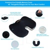 image:imageSAIREIDER Office Chair Cushion Car Seat Cushion Memory Foam Coccyx Cushion Pads for Tailbone Pain Sciatica Relief Pillow Correct Sitting Posture BlackChair Cushionblack