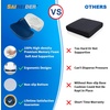image:imageSAIREIDER Office Chair Cushion Car Seat Cushion Memory Foam Coccyx Cushion Pads for Tailbone Pain Sciatica Relief Pillow Correct Sitting Posture BlackChair Cushionnavy