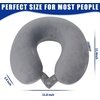 image:imageSAIREIDER Travel Pillow 100 Memory Foam Airplanes Neck Pillows Prevent The Heads from Falling Forward Travel Neck Pillows with Sleep Mask and Earplugs Navy BlueGrey
