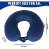 image:imageSAIREIDER Travel Pillow 100 Memory Foam Airplanes Neck Pillows Prevent The Heads from Falling Forward Travel Neck Pillows with Sleep Mask and Earplugs Navy BlueNavy Blue