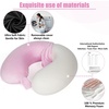 image:imageSAIREIDER Travel Pillow 100 Memory Foam Airplanes Neck Pillows Prevent The Heads from Falling Forward Travel Neck Pillows with Sleep Mask and Earplugs Navy BluePink