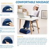 image:imageSAIREIDER Vibration Massage Desk Foot RestAdjustable Memory Foam Footrest for Work Gaming and Home Foot Stool Pillow for All Day Support Navy