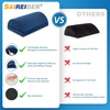 image:imageSAIREIDER Vibration Massage Desk Foot RestAdjustable Memory Foam Footrest for Work Gaming and Home Foot Stool Pillow for All Day Support Navy