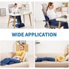 image:imageSAIREIDER Vibration Massage Desk Foot RestAdjustable Memory Foam Footrest for Work Gaming and Home Foot Stool Pillow for All Day Support Navy