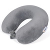 image:imageSAIREIDER Travel Pillow 100 Memory Foam Airplanes Neck Pillows Prevent The Heads from Falling Forward Travel Neck Pillows with Sleep Mask and Earplugs Navy BlueGrey