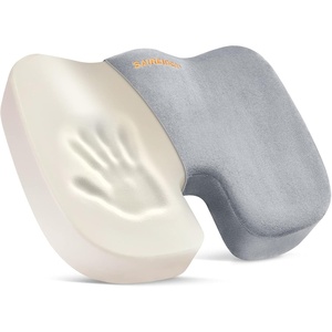 image:imageSAIREIDER Office Chair Cushion Car Seat Cushion Memory Foam Coccyx Cushion Pads for Tailbone Pain Sciatica Relief Pillow Correct Sitting Posture BlackChair Cushiongrey