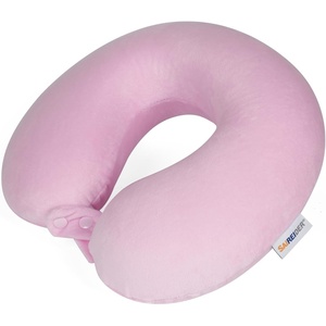 image:imageSAIREIDER Travel Pillow 100 Memory Foam Airplanes Neck Pillows Prevent The Heads from Falling Forward Travel Neck Pillows with Sleep Mask and Earplugs Navy BluePink